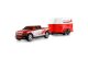 Amewi 22681 1:64 RC Pickup Die Cast mit Pferdeanhänger RTR rot mit Licht