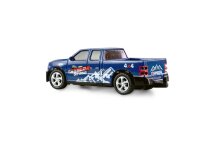 Amewi 22680 1:64 RC Pickup Die Cast mit Wohnwagenanh&auml;nger RTR blau mit Licht