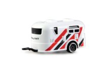 Amewi 22680 1:64 RC Pickup Die Cast mit Wohnwagenanh&auml;nger RTR blau mit Licht