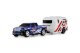 Amewi 22680 1:64 RC Pickup Die Cast mit Wohnwagenanhänger RTR blau mit Licht
