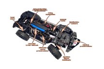 DF-04S PRO BL 1:10 Scale Crawler Orange &ndash; Brushless RTR