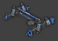 Traxxas Rustler 4x4 Ultimate 1:10 RTR mit 3S LiPo Ladeger&auml;t blau