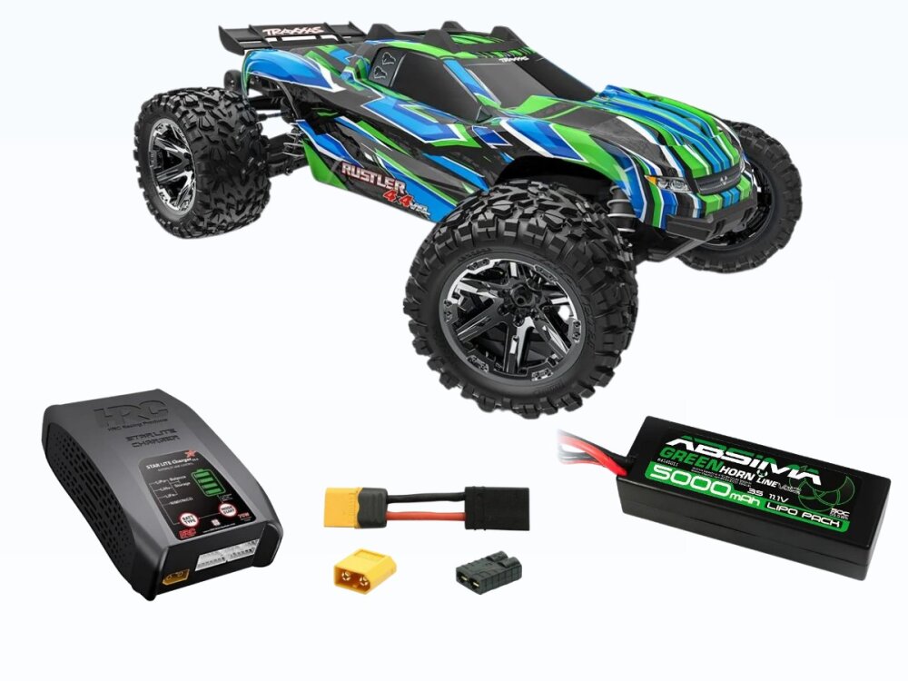 Traxxas Rustler 4x4 VXL HD 1:10 RTR mit 3S LiPo...