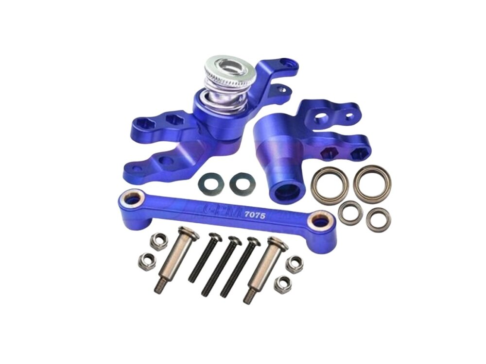 GPM Aluminium Lenk-Set komplett blau für TRX Maxx, Maxx Slash