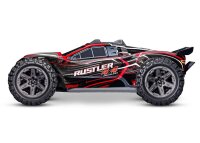 Traxxas Rustler 4x4 rot brushless 2S 1/10 Stadium-Truck RTR Bundle
