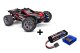 Traxxas Rustler 4x4 rot brushless 2S 1/10 Stadium-Truck RTR Bundle