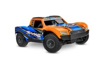 Traxxas MINI-Slash 2S-Brushless 4x4 1:16 ShortCourse RTR, orange HD-Teile, mit 2S Lipo/Lader