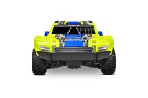 Traxxas MINI-Slash 2S-Brushless 4x4 1:16 ShortCourse RTR, gelb HD-Teile, mit 2S Lipo/Lader