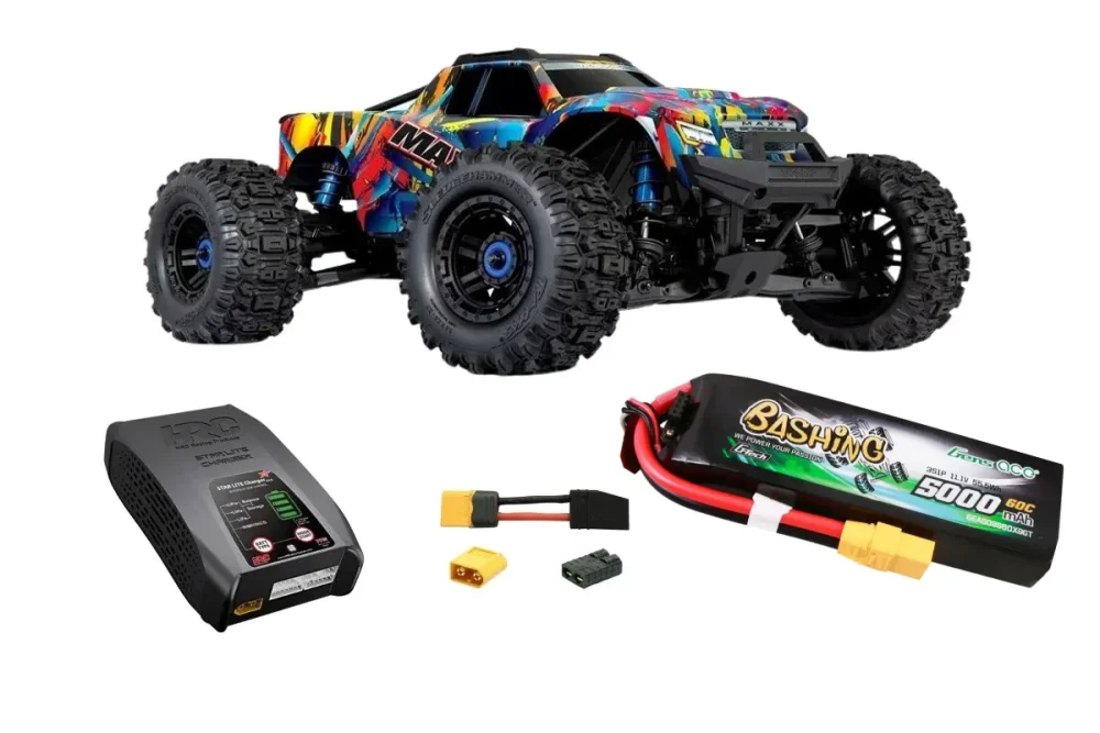 Traxxas MAXX 4x4 Rock n Roll 1:10 mit Gens Ace 3S-LiPo...