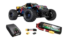 Traxxas MAXX 4x4 Rock n Roll 1:10 mit Gens Ace 3S-LiPo 5000mAh &amp; Ladeger&auml;t RTR Brushless