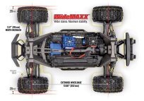 Traxxas MAXX 4x4 Rock n Roll 1:10 mit Gens Ace 3S-LiPo 5000mAh &amp; Ladeger&auml;t RTR Brushless