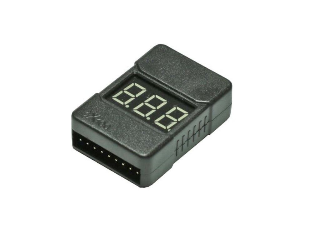 LIPO Checker / Unterspannungsalarm 2-8S einstellbar LiPo, LiFe, LiIon