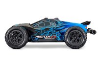 Traxxas Rustler 1:10 4x4 VX3 Brushless Stadium-Truck RTR Blau