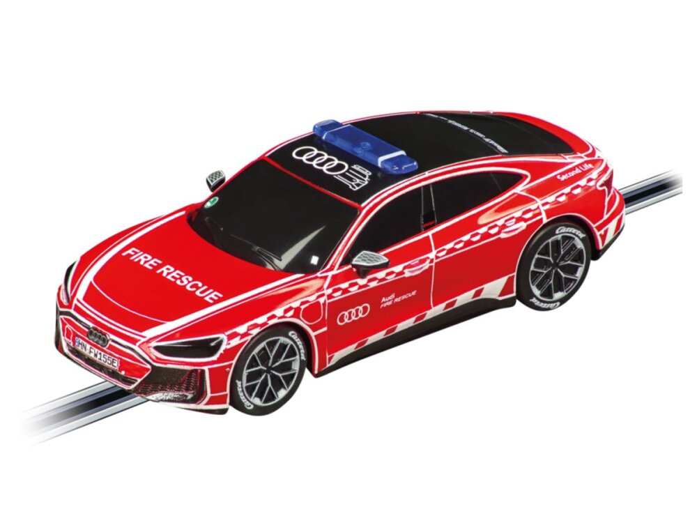 Carrera GO!!! Audi RS e-tron GT - Feuerwehr Autorennbahn Fahrzeug
