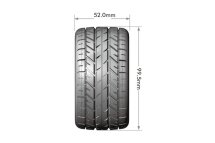 ST-Rocket auf Felge schwarz 12mm Hex (0&amp;1/2) (2) LOUISE TRX Mini-MAXX / XRT