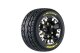 ST-Rocket auf Felge schwarz 12mm Hex (0&1/2) (2) LOUISE TRX Mini-MAXX / XRT