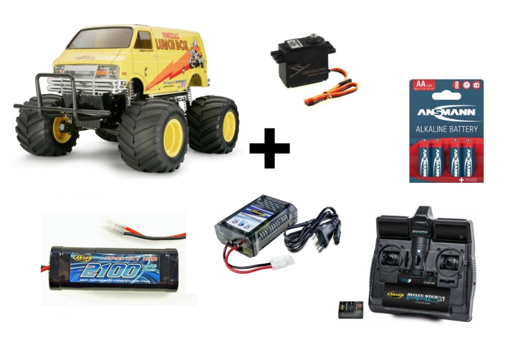 Tamiya 1:12 RC Lunch Box Bausatz - Bundle