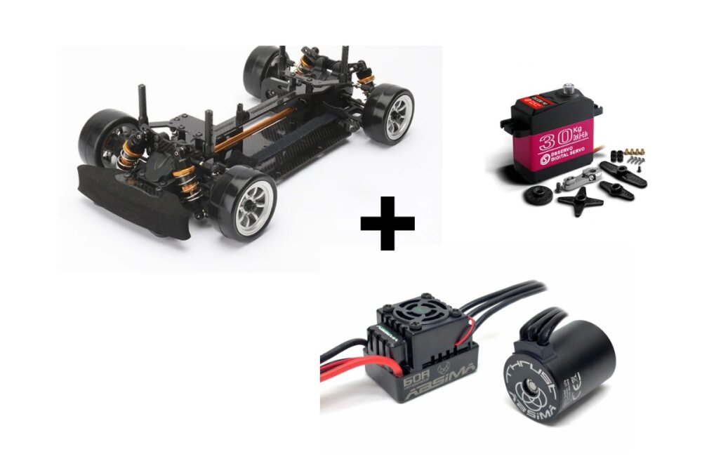 CARTEN M210R 4WD 1/10 M-Chassis Bausatz CFK NBA101 - Bundle