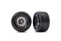 Reifen Gravix auf Felge grau hinten (2) TRAXXAS Mini XRT
