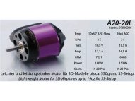 Hacker A20-20 L EVO 1022kv brushless Motor