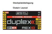 Rex 10 Empfänger Jeti Duplex 2.4EX