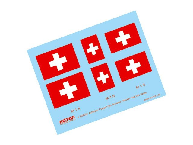 Aufkleber Flaggen Satz Schweiz
