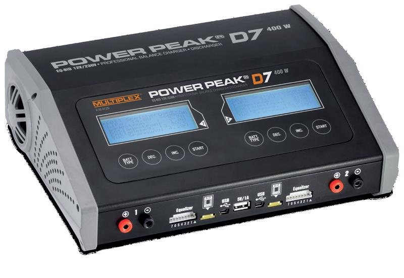 POWER PEAK D7 EQ-BID 12V/230V-Duo 2x 200W Ladegerät