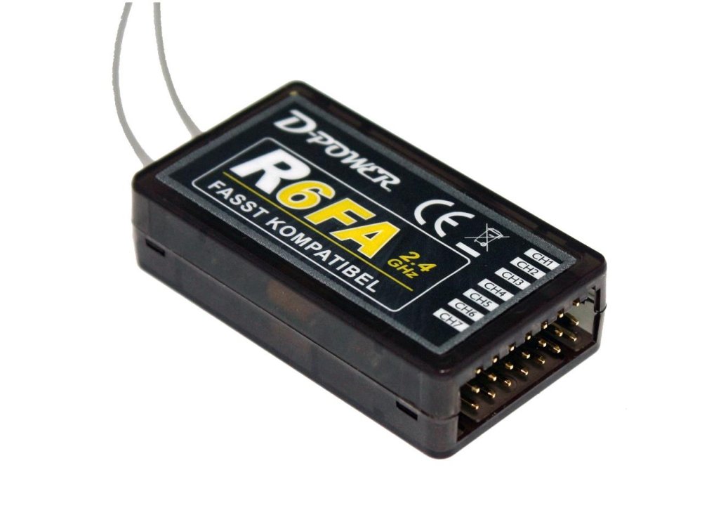 D-Power R- 6FA - 2.4 GHz Empfänger Futaba FASST kompatibel