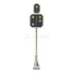 SBB Hauptsignal 2 LEDs mit Vorsignal H0 Bausatz in Messingeausf&uuml;hrung