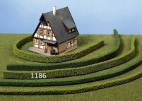 Heki 1186 - 3 flexible Hecken hellgrün 14 x 7 mm, je...