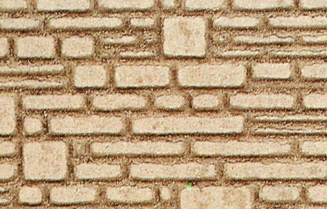 Heki 70012 - behauene Natursteinmauer H0/TT, 28x14 cm, 2 Stück