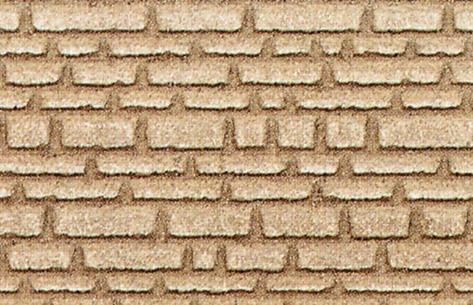 Heki 70022 - Sandsteinläufermauer H0/TT, 28x14 cm, 2 Stück