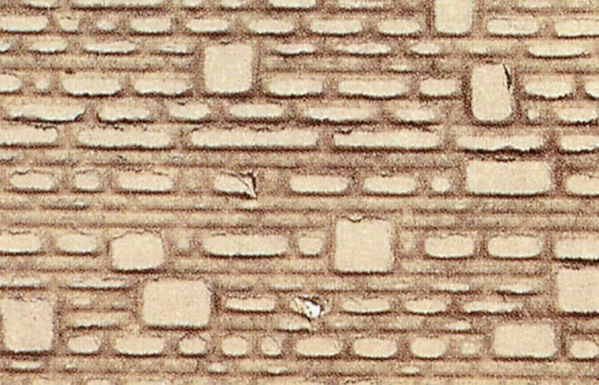 Heki 70132 - behauene Natursteinmauer N/Z, 28x14 cm, 2 Stück