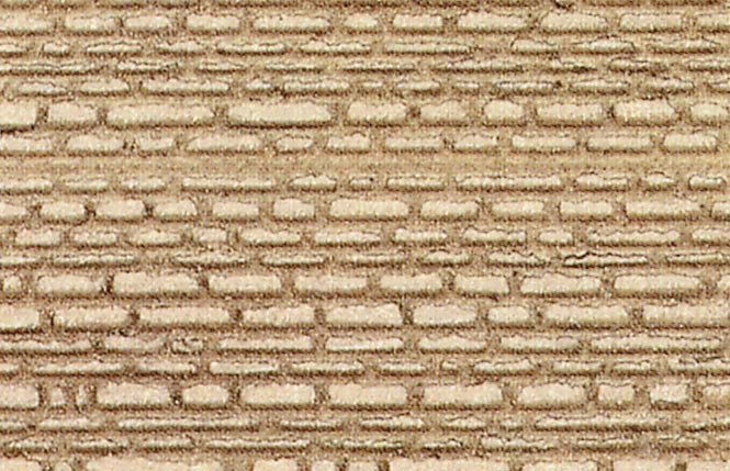 Heki 70142 - Sandsteinläufermauer N/Z, 28x14 cm, 2 Stück