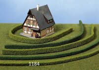 Heki 1184 - 3 flexible Hecken hellgrün 7 x7 mm, je...