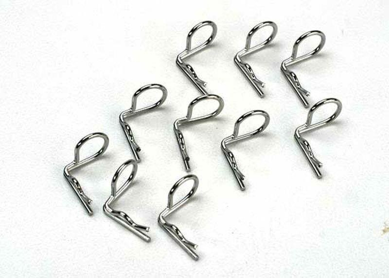 Traxxas TRX3935 Karosserie Clips angewinkelt 90° silberfarben