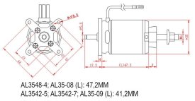 D-Power Brushless SET AL35-09 & AVICON 50A Regler  920KV