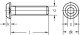 Innensechskantschrauben Linsenkopf M3x16 ISO 7380-1 schwarz brüniert 10.9 (10Stk.)