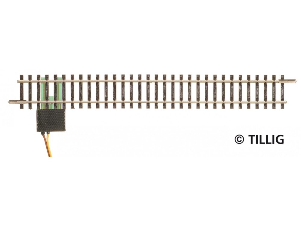 Tillig 83143 TT Gerades Anschlussgleis 166 mm (nicht für Digitalbetrieb geeignet)