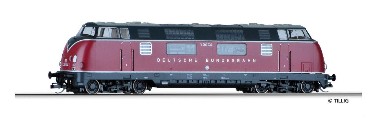 Tillig 02506 TT Diesellokomotive V 200 der DB, Ep. III