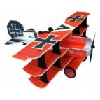 Crack Fokker &quot;Red Baron&quot; (Combo) / 890mm, Antrieb, Servos und LIpo